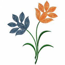 Flowers And Tree Embroidery Design 10 Flowers And Tree Embroidery Design 10